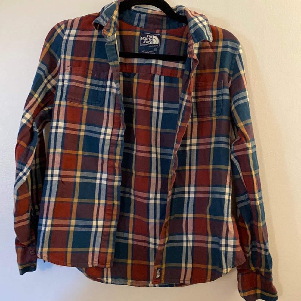 North Face Flannel Button Down, 100% Cotton, Size S